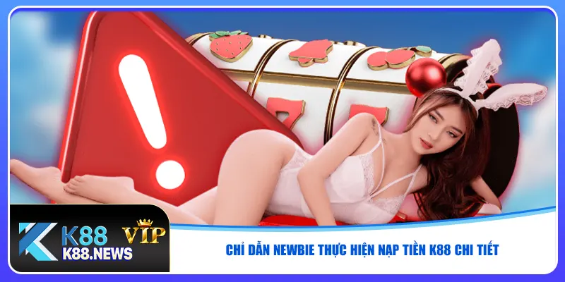 Chỉ dẫn newbie thực hiện nạp tiền K88 chi tiết