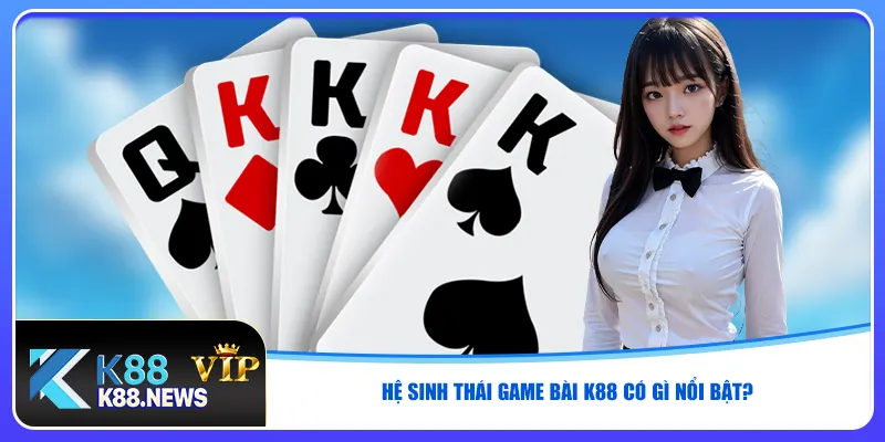 Hệ sinh thái game bài K88 có gì nổi bật?