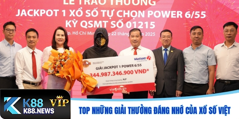 Top những giải thưởng đáng nhớ của xổ số Việt