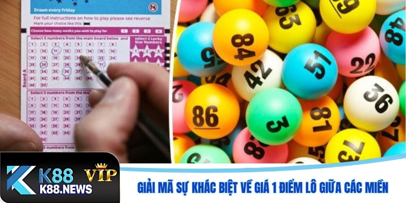 Giải mã sự khác biệt về giá 1 điểm lô giữa các miền